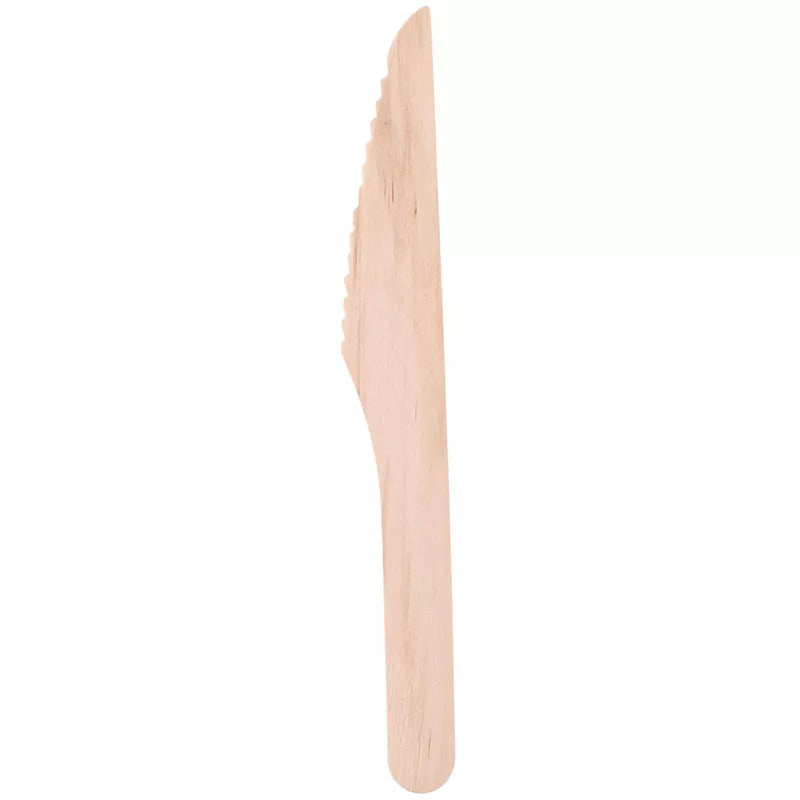 Alpina - Vienkartiniai mediniai peiliai 16 cm 50 vnt