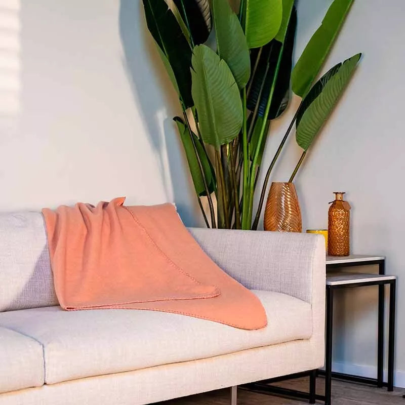 Vilnonė antklodė 170x130 (Coral)