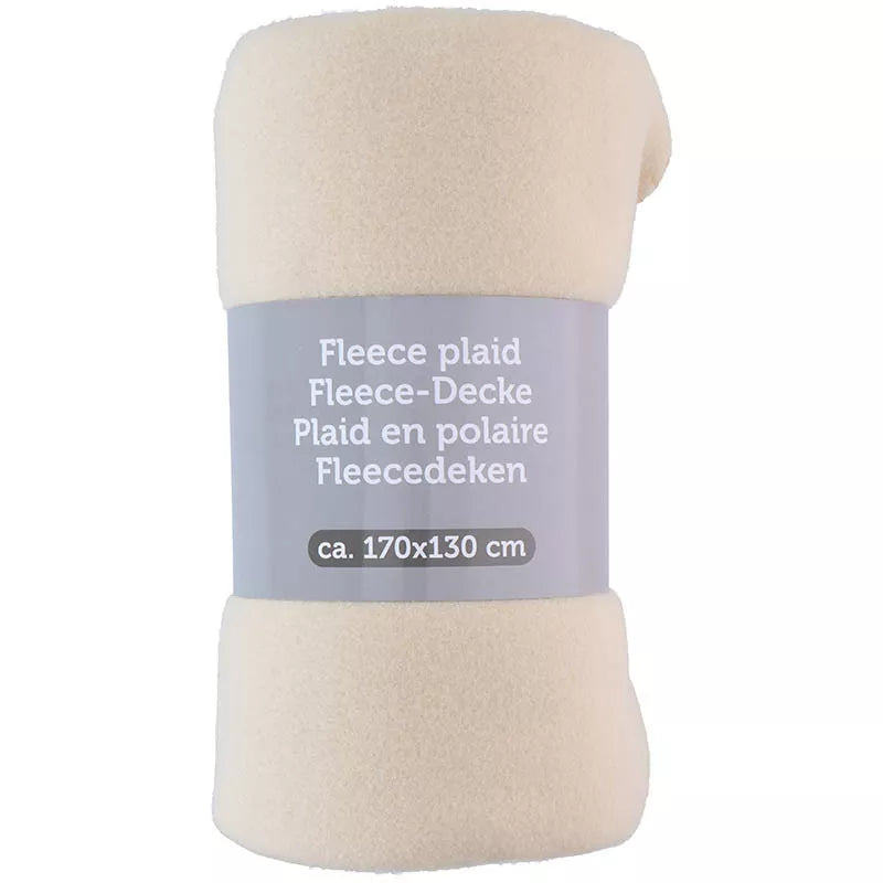 Vilnonė antklodė 170x130 (kreminė)