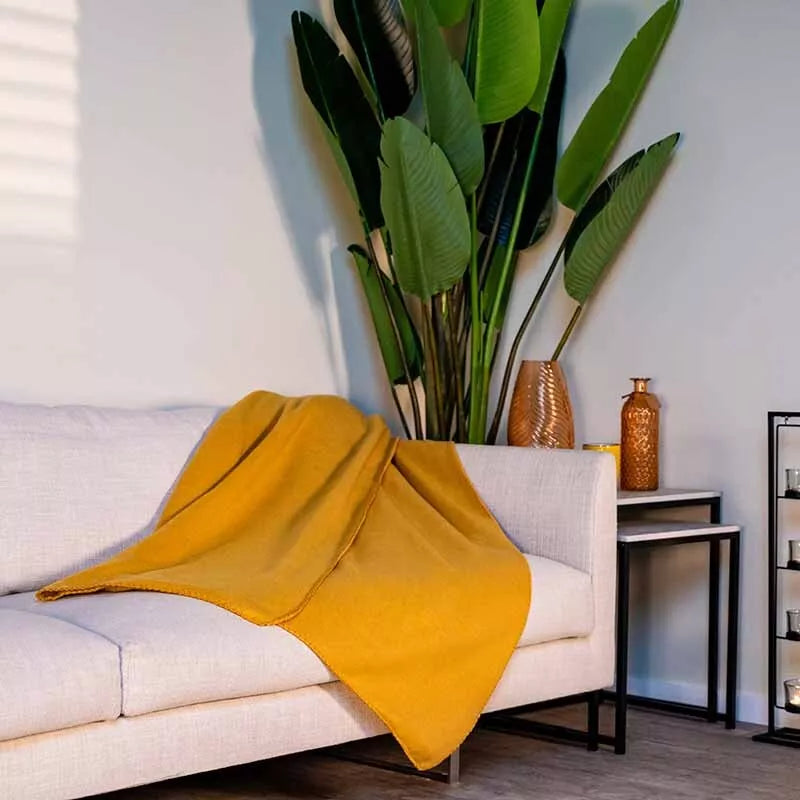 Vilnonė antklodė 170x130 (oranžinė)