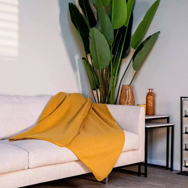 Vilnonė antklodė 170x130 (oranžinė)