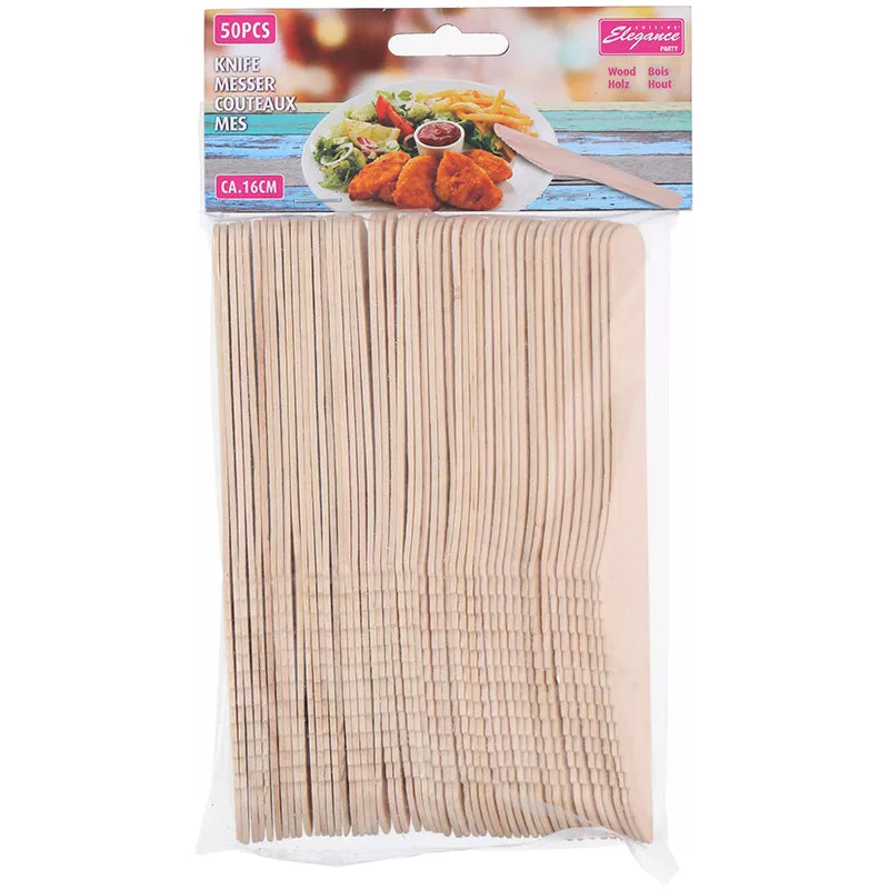 Cuisine Elegance - Mediniai peiliai 50vnt. 16,5cm