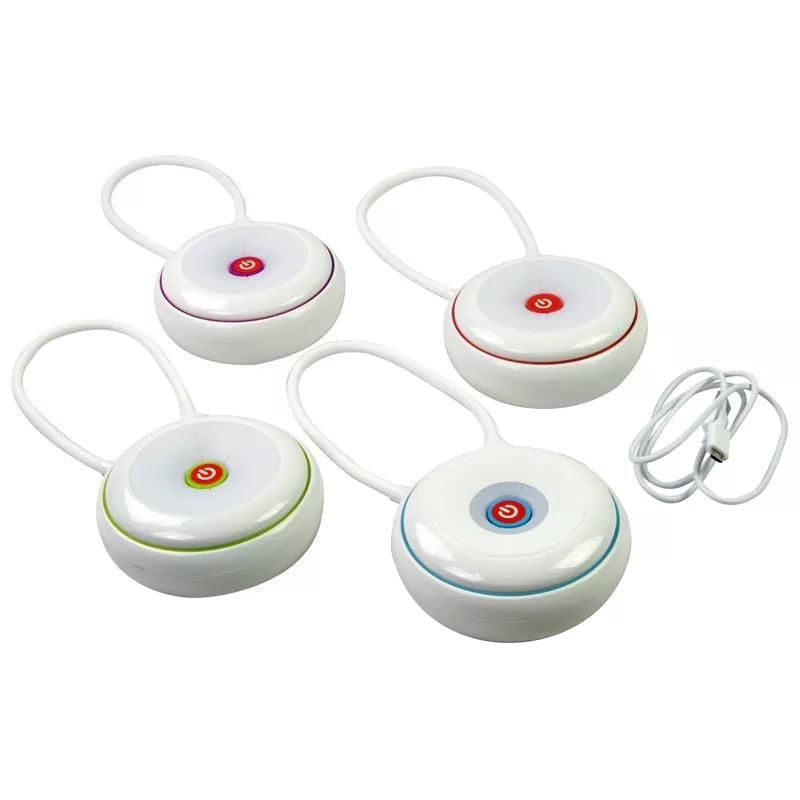 "Grundig" - Sulankstoma LED biuro lempa 15 cm (rožinė)