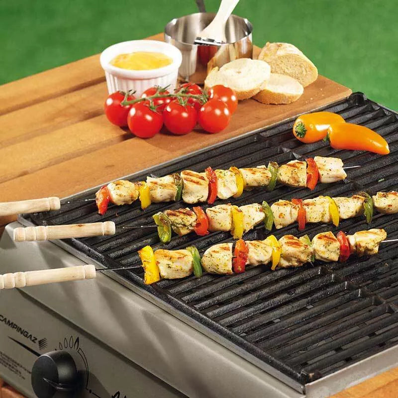 BBQ - iešmai iešmams visiškai metaliniai 24 cm (4 vnt.)