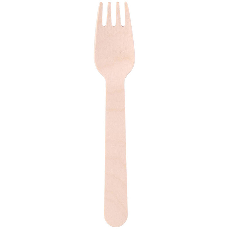 Alpina - Vienkartinės medinės šakutės 16 cm 50 vnt