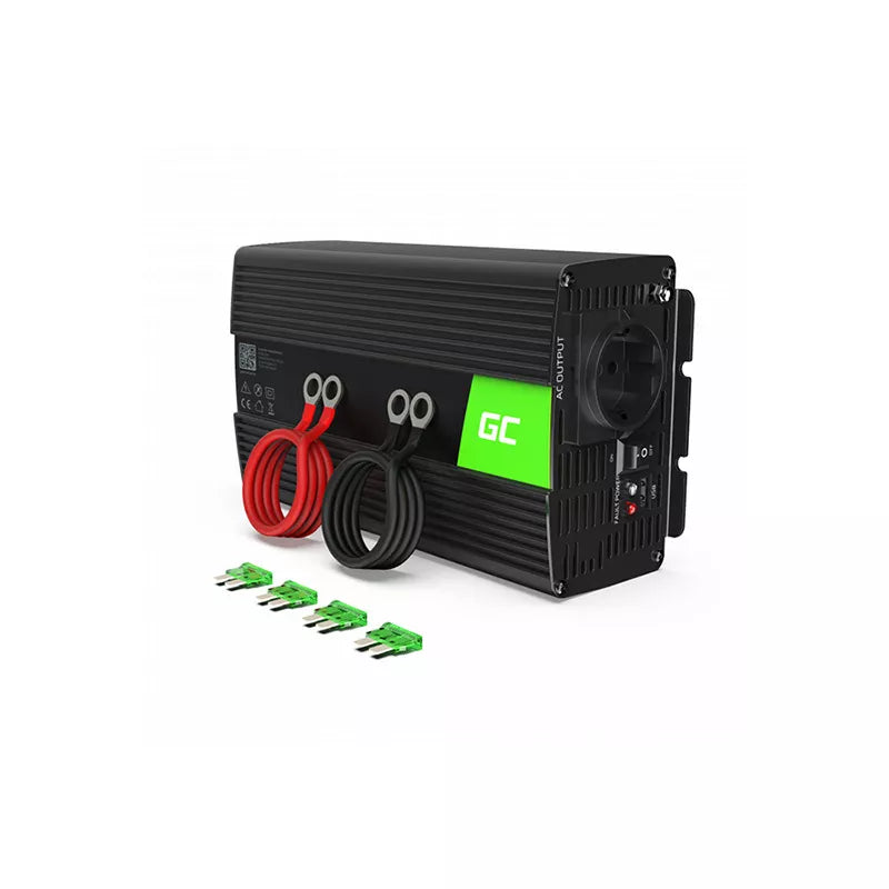 "Green Cell" - Įtampos keitiklis inverteris iš 24V į 230V 1000W/2000W grynos sinusoidės bangos
