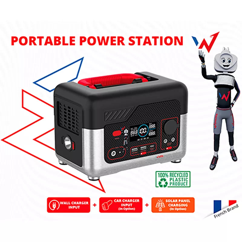 "Wonder Wx600" maitinimo stotelė - 300 W 72800 mAh nešiojamoji maitinimo stotelė (juoda)