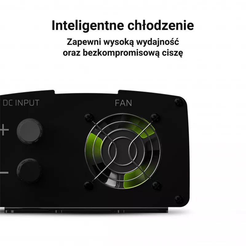 "Green Cell" - Įtampos keitiklis inverteris iš 24V į 230V 1000W/2000W grynos sinusoidės bangos