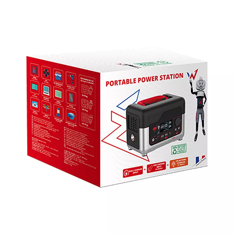"Wonder Wx600" maitinimo stotelė - 300 W 72800 mAh nešiojamoji maitinimo stotelė (juoda)