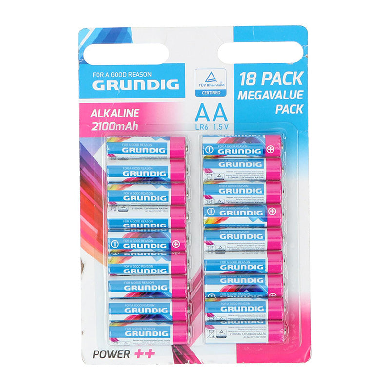 Grundig - Šarminių baterijų rinkinys AA / LR6 1,5 V 18 vnt.
