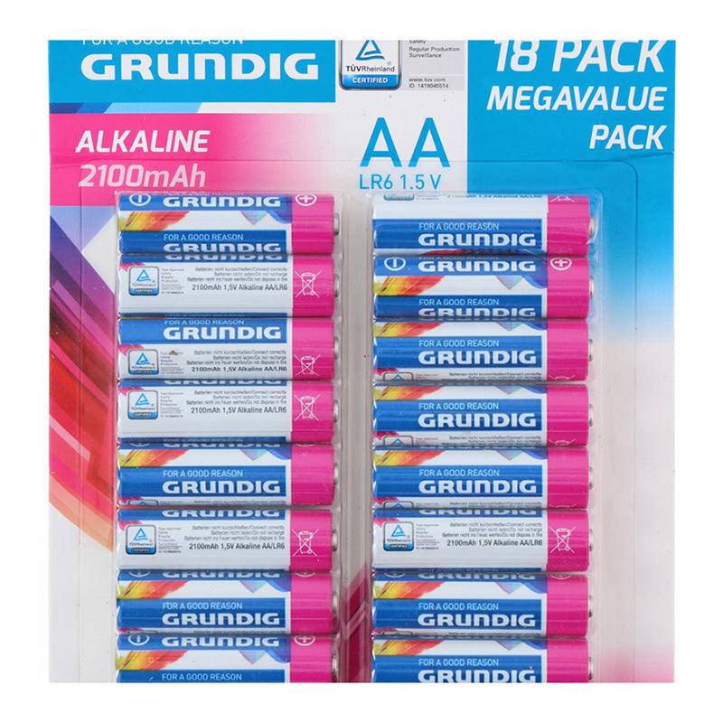 Grundig - Šarminių baterijų rinkinys AA / LR6 1,5 V 18 vnt.
