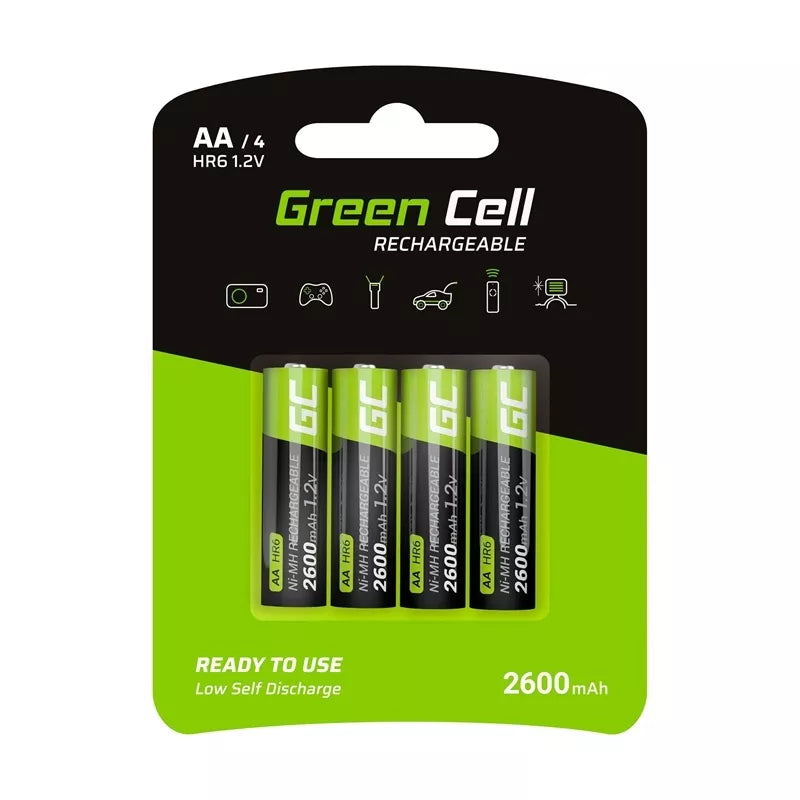 "Green Cell" 4x AA HR6 baterijos 2600mAh