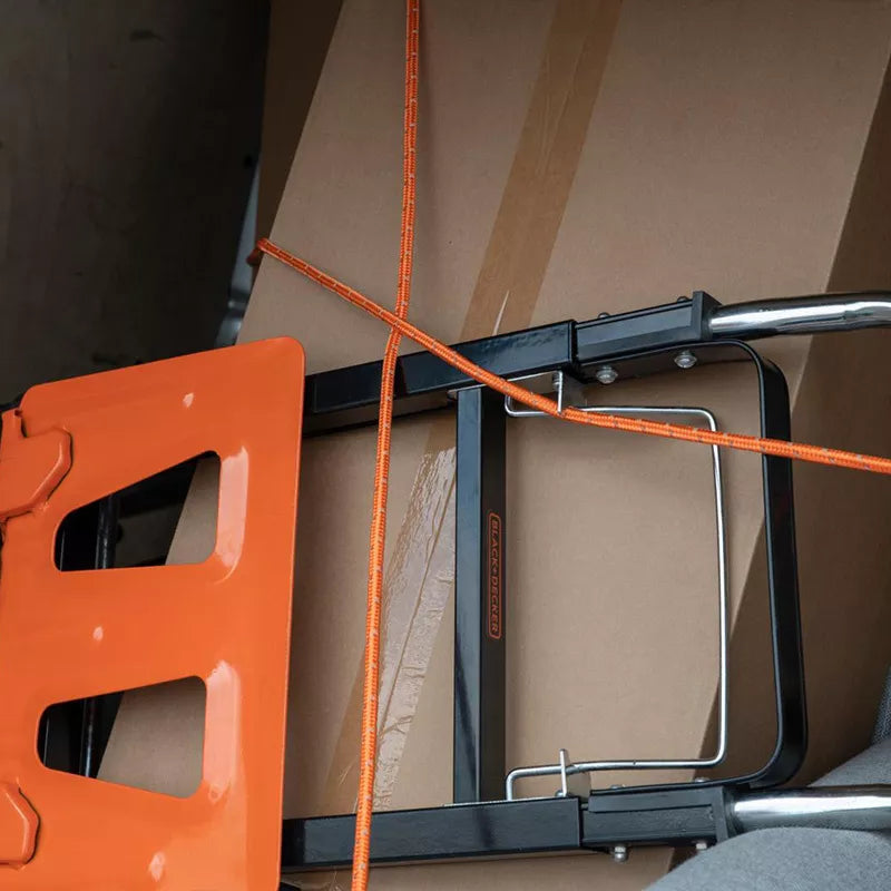 "Black&amp;Decker" - Transportavimo virvė su šviesą atspindinčiais elementais ir vyniotuvu 4 mm / 20 m