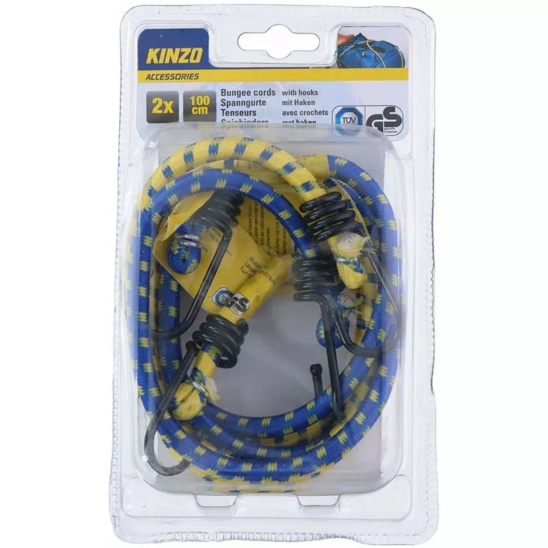 Kinzo - Bagažo tvirtinimo diržai 100 cm 2 vnt. (mėlyni)
