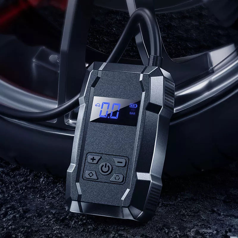 WEKOME Pi801 - Nešiojamas elektrinis automobilinis siurblys + 2000 mAh maitinimo bankas (juodas)