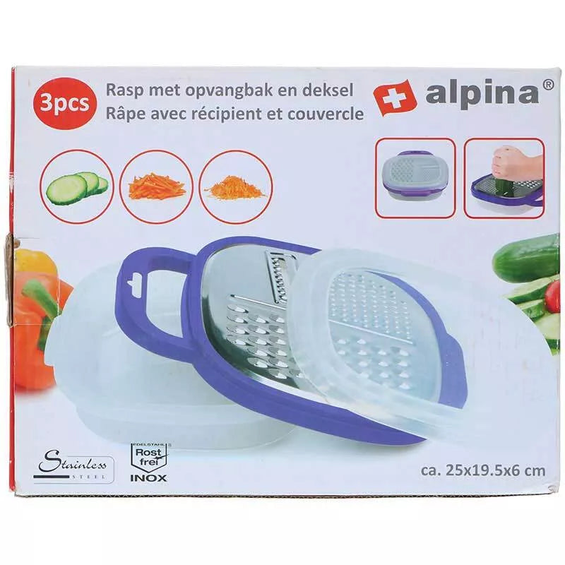 "Alpina" - daugiafunkcinė trintuvė su konteineriu (violetinė)