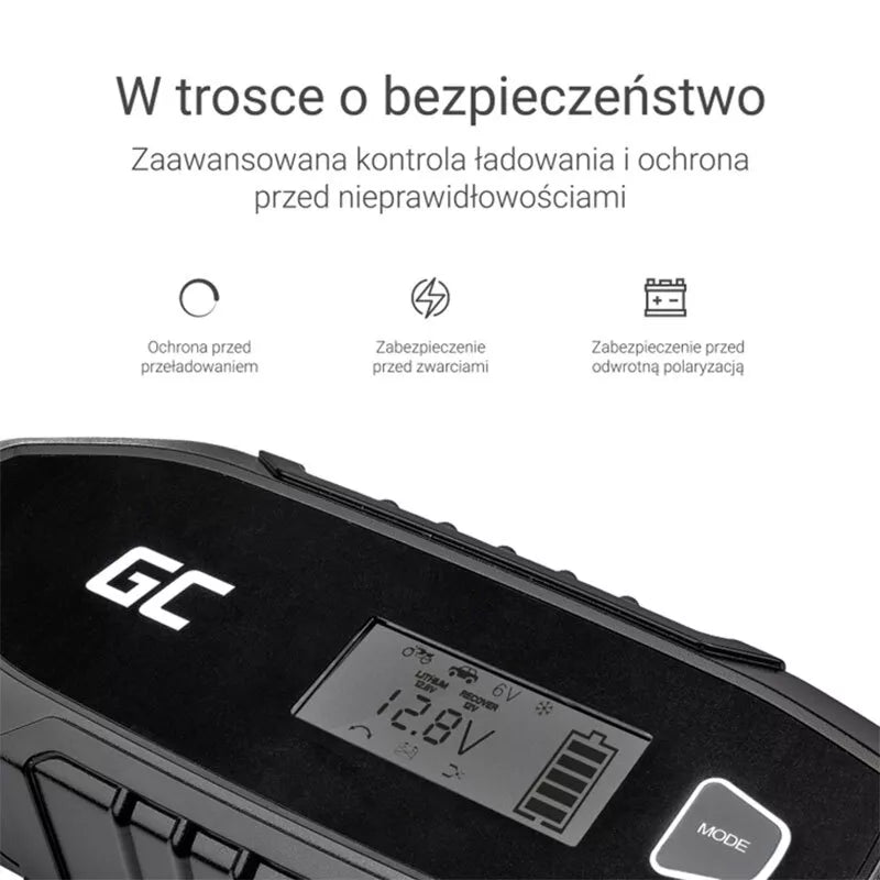 "Green Cell" - įkroviklis, 6 V / 12 V (4 A) akumuliatorių įkroviklis su išmaniąja diagnostika