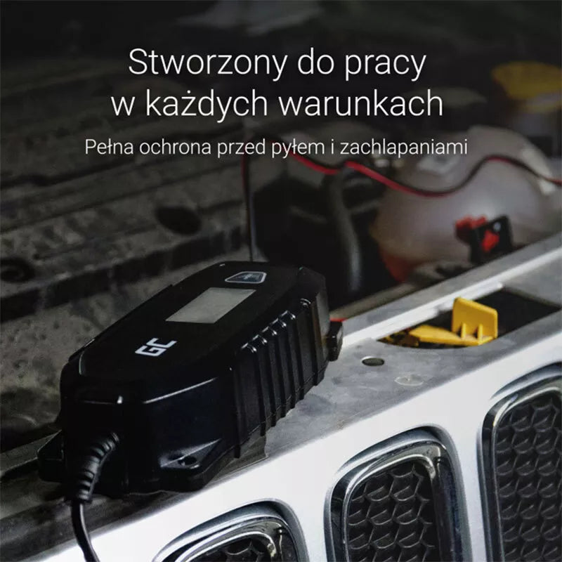"Green Cell" - įkroviklis, 6 V / 12 V (4 A) akumuliatorių įkroviklis su išmaniąja diagnostika