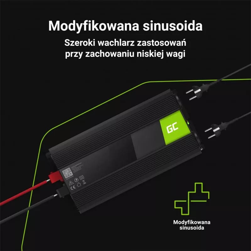 "Green Cell" - Įtampos keitiklis inverteris iš 12V į 230V 2000W / 4000W Modifikuota sinusinė banga