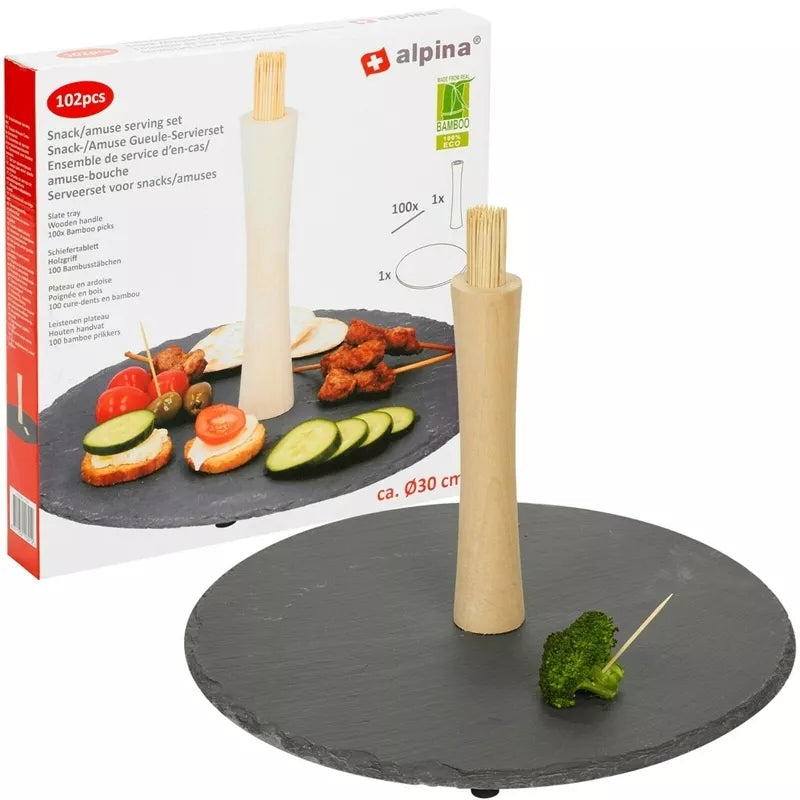 "Alpina" - 30 cm užkandžių serviravimo rinkinys