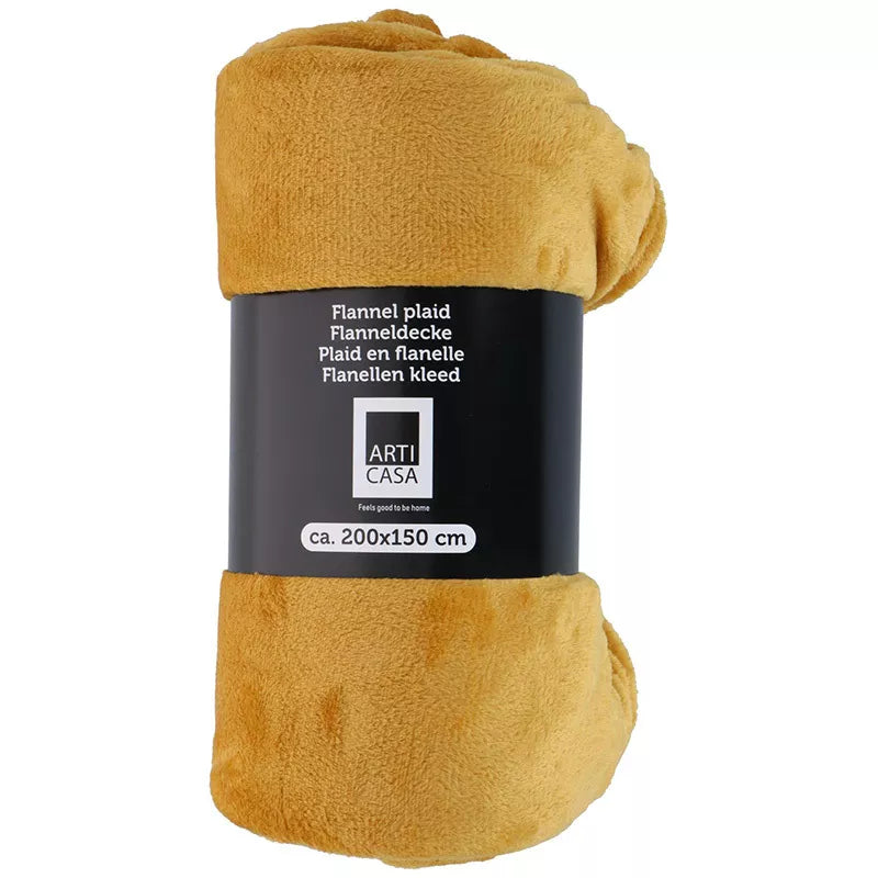 Arti Casa - Flanelinė antklodė 200x150cm (garstyčių)