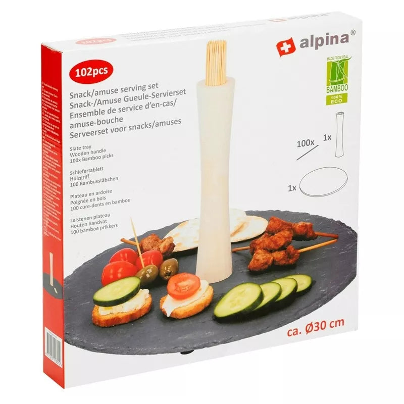 "Alpina" - 30 cm užkandžių serviravimo rinkinys