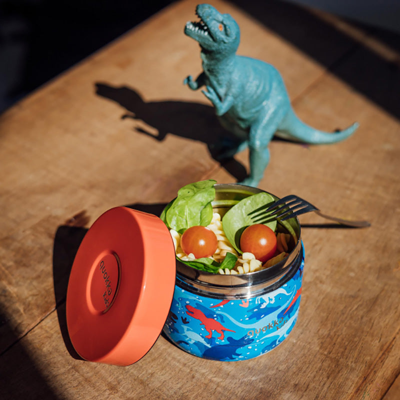 "Quokka Whim Kids Food Jar" - Termo pietų dėžutė / vaikų pietų termosas 369 ml (Dinozauras)