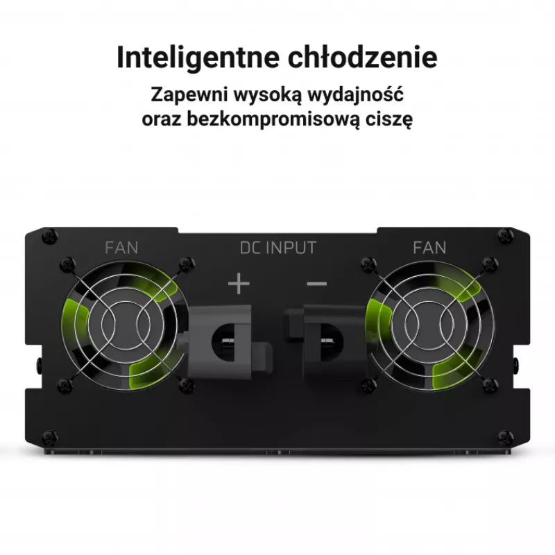 Green Cell - Įtampos keitiklis Green Cell® 12V į 230V 2000W / 4000W inverteris Gryna sinusoidė