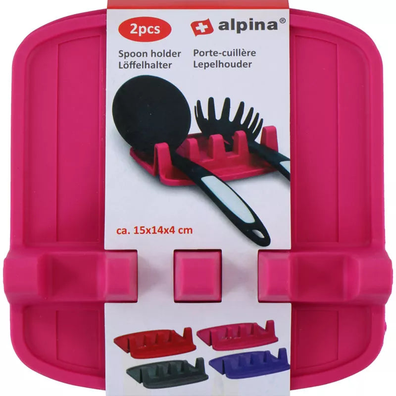 Alpina - Šaukštų laikiklis / virtuvės reikmenų laikiklis 2 vnt. (rožinės spalvos)