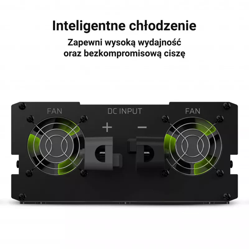 "Green Cell" - Įtampos keitiklis inverteris iš 12V į 230V 1500W/3000W grynos sinusoidės bangos