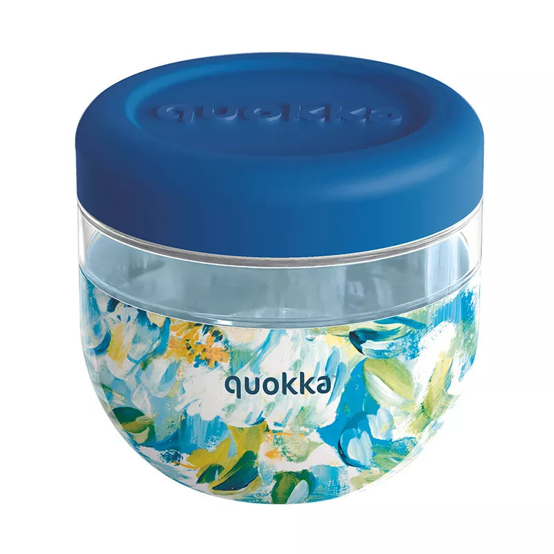 "Quokka Bubble Food Jar" - plastikinis maisto indelis / pietų dėžutė 770 ml (Mėlyni bijūnai)
