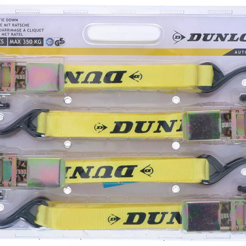 Dunlop - Transporto diržai su įtempikliu 4 vnt. 5 m / 350 kg