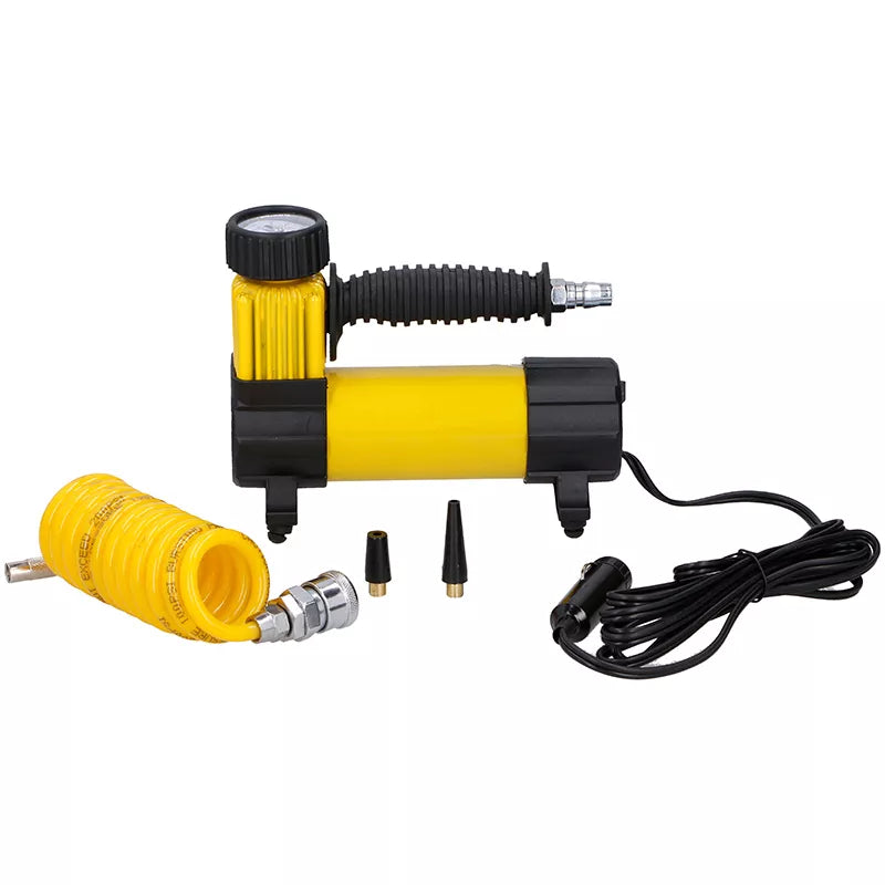 "Dunlop" - 12 V 100 Psi kompresorius, žarnos ir antgalio rinkinys