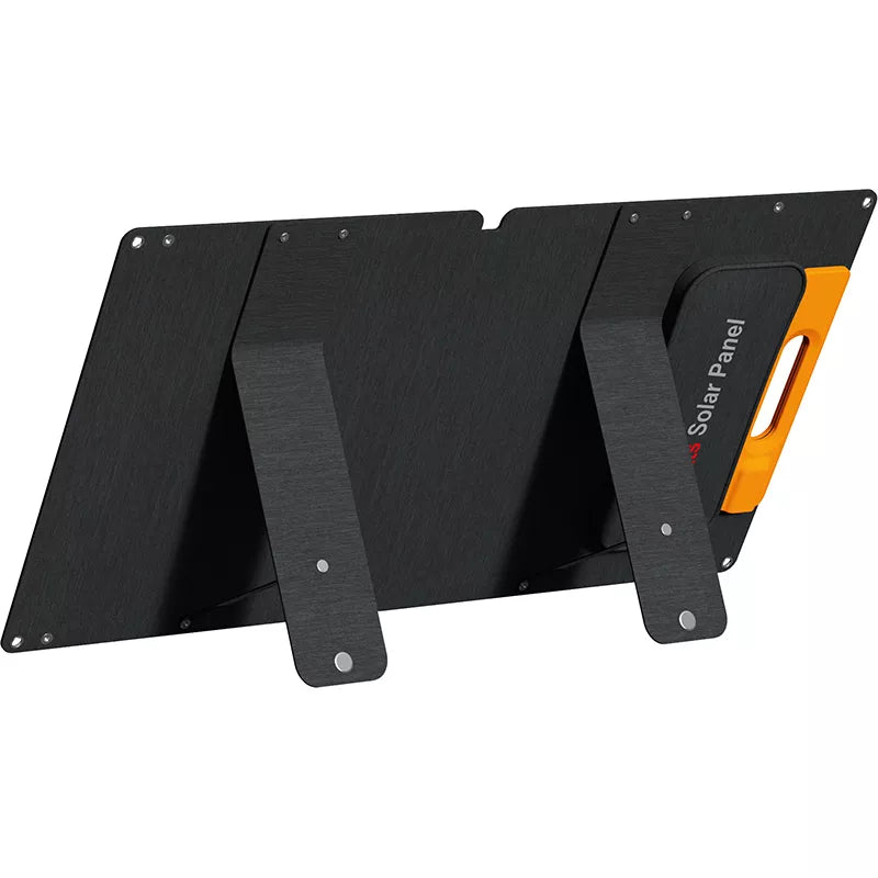 "Wonder Ws60" - 60 W saulės baterija su USB-C PD 30 W ir USB-A QC 18 W išvestimi (juoda)