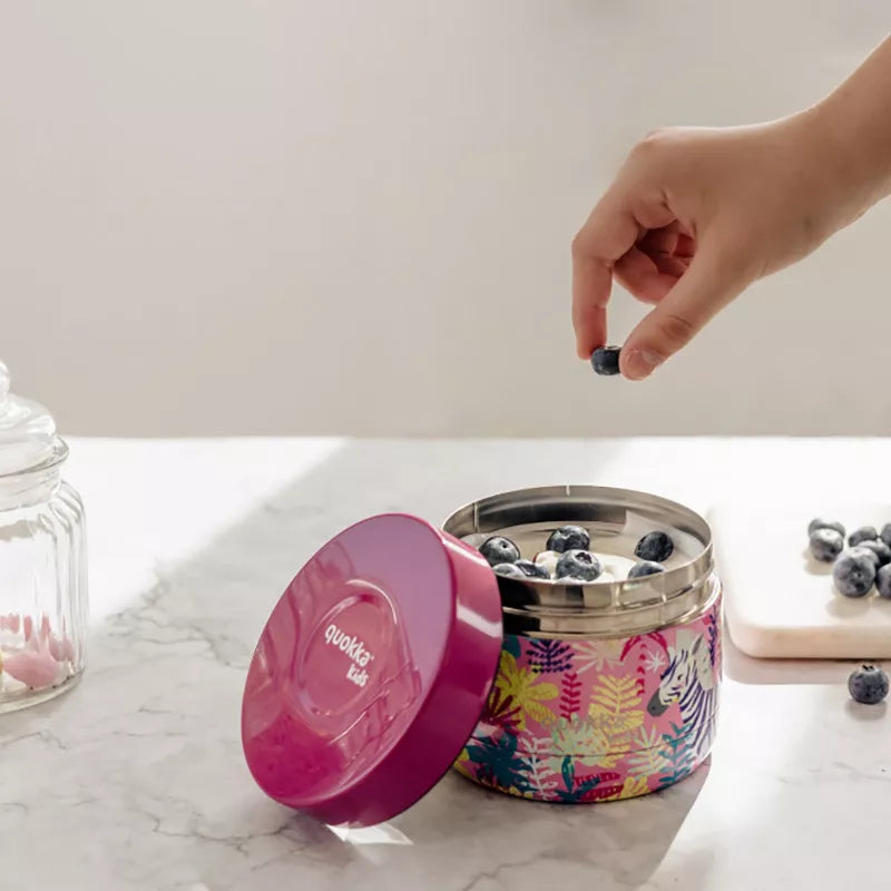 "Quokka Whim Kids Food Jar" - Termo pietų dėžutė / vaikų pietų termosas 369 ml (Zebras)