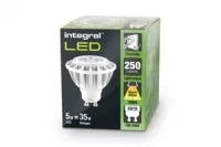 Integrali LED lemputė GU10 PAR16 5W (35W) 2700K 250lm šiltai balta