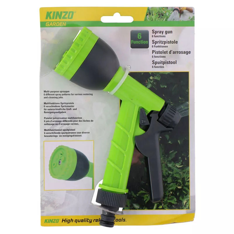 "Kinzo" - daugiafunkcinis sodo laistymo pistoletas (6 funkcijos)