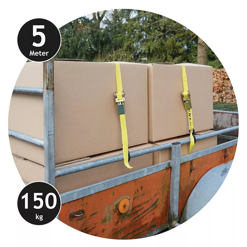 Dunlop - Transporto diržai su įtempikliu 4 vnt. 5 m / 150 kg